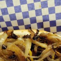 Maxwell Street Polish · polish sausage topped with mustard, grilled onions and celery salt