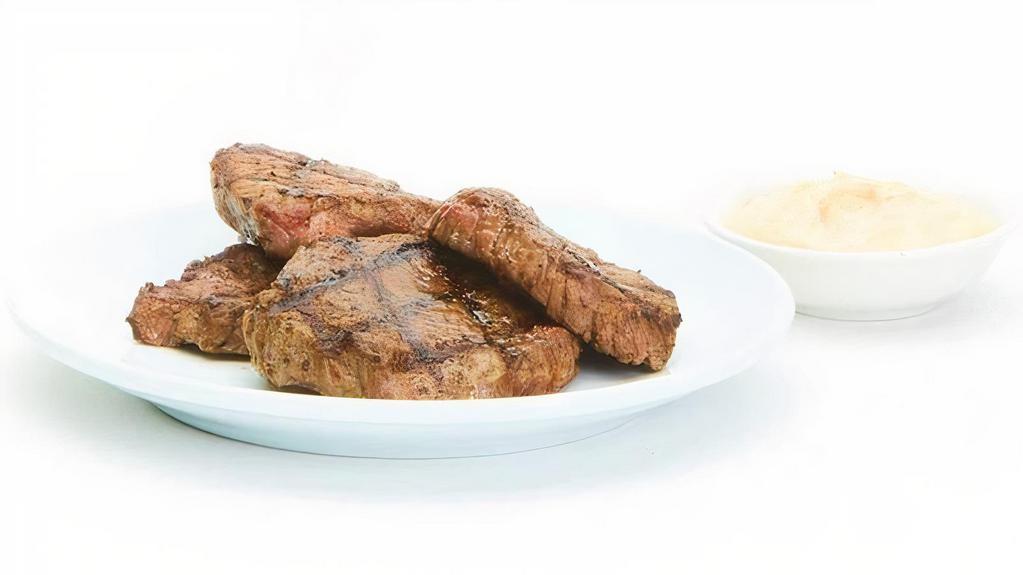 Side Of Beef Tender  · 5oz of Grilled Beef served with our homemade horseradish sauce.