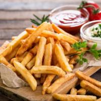 Vw'S French Fries · Basket of French Fries served with ketchup.