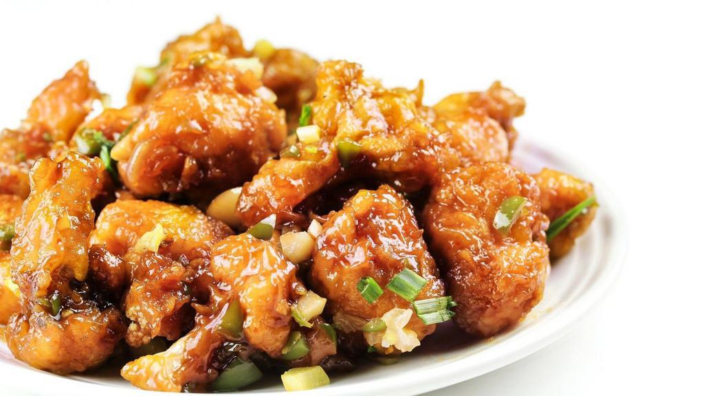 Spicy Korean Cauliflower · Cauliflower florets tossed in a spicy-sweet chili paste and deep-fried.