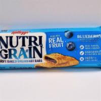 Kellogg'S Nutri-Grain Bars- Blueberry · 1 Bar 1.3 Oz-Made with real fruit & whole grains. A good source of calcium & iron.