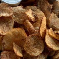 Tavern Homemade Chips N Dip · Fresh cut potatoes fried to order served with homemade ranch dip.