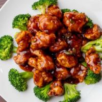 General Tso'S Chicken · Lightly battered chicken, deeply fried and coated with famous general tso's special sauce.