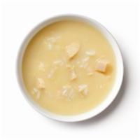 Avgolemono Soup · scratch made traditional greek chicken, lemon, and rice soup