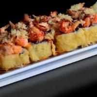 Jailhouse Roll · (FRIED) Shrimp tempura and cream cheese inside, fully fried, then topped with Cajun seasoned...