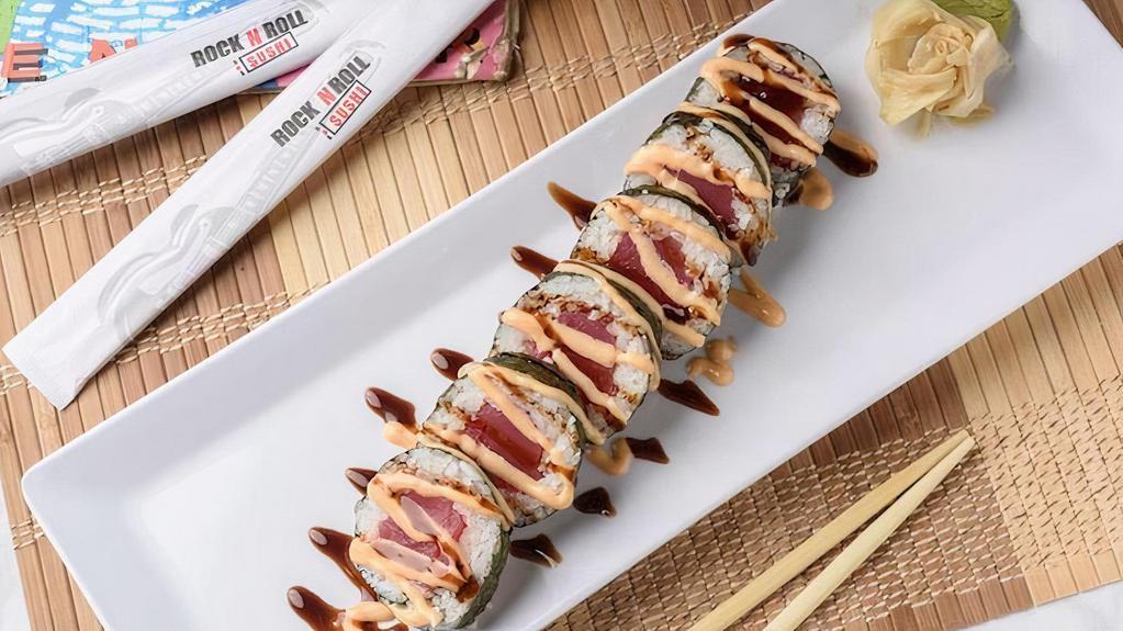 Tuna Roll · (Original or Fried) Red tuna inside, topped with spicy mayo and eel sauce.