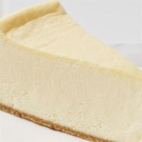 Cheesecake · New York style cheesecake on top of graham cracker crust. Served plain.