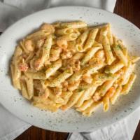 Pasta On The Bayou · Fresh crawfish and Gulf shrimp sautéed in Neyow's own rich, creamy sauce and served over pen...