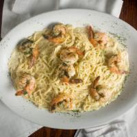 Shrimp On The Avenue · Scrumptious grilled shrimp served over angel hair pasta, tossed in a creamy white sauce