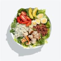 What About Cobb Salad · Romaine, iceberg, garlic roasted chicken, bacon, boiled egg, cherry tomatoes, avocado, bleu ...
