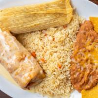 1 Item Combo · Create your own combination plate served with rice and beans.