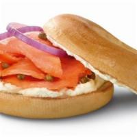 Nova Lox · Your Choice of Bagel with Smoked Salmon, Cream Cheese, Onions and Capers