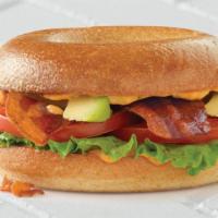Thin/Avocado Blt · Your choice of bagel with turkey-bacon, lettuce,
tomato & creamy tomato spread • 440 Cal
- D...