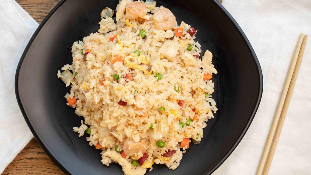Ya Ya Special Fried Rice · Fried jasmine rice with chicken, pork, shrimp, egg, and dices vegetable