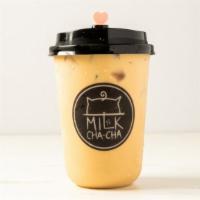 Hong Kong Milk Tea · Premium loose leaf tea w/ fresh milk. Your classic milk tea.
(contains dairy)