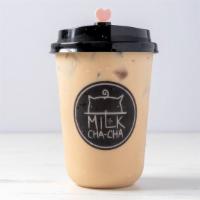 Earl Grey Milk Tea · Premium loose leaf tea w/ fresh milk 
(contains dairy)