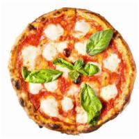Spaceship Margherita Pizza · Marinara, fresh mozzarella, basil