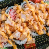 Dancing Shrimp Roll · California roll and spicy shrimp.