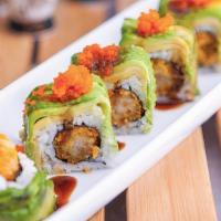 Green Dragon Roll · Shrimp tempura roll, & avocado.