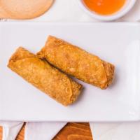Egg Roll · Hand rolled with a pork and vegetable filling.