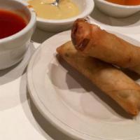 Spring Roll · Hand rolled with a vegetarian filling.