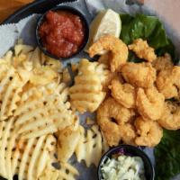 Gulf Shrimp Platter · Available grilled, fried, or Buffalo style