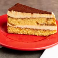 Tiramisu · A delicious coffee-flavored Italian dessert. Ladyfingers dipped in coffee, layered with a wh...