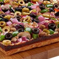 Deluxe Large · 10 Slices. Pepperoni, Canadian bacon, Italian sausage, ground beef, mushroom, red onion, gre...