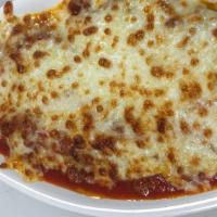 Lasagna Lunch · Layered dish with wide flat pasta.