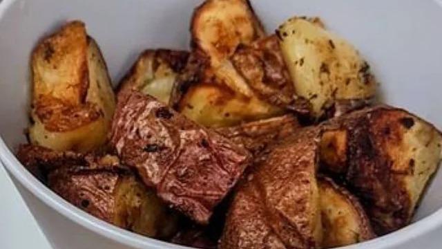 Roasted Potatoes · Gluten Free. Roasted potatoes seasoned with olive oil rustic spices.