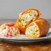 Rocky Point · Your choice of wrap, blackened chicken breast, pepper jack cheese. Seared fresh zucchini, ro...