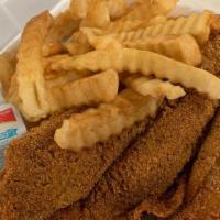 Fish Combo · Comes with fries, med size drink and tartar sauce.