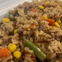 Vegetable Fried Rice · Comes with fried rice and med size drink.