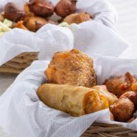 Small Chops · Our small chops come with a combination of puff-puff, grilled chicken, samosa, sweet plantai...