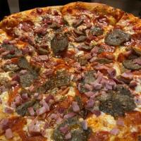 Meat Lovers Pizza · Pepperoni, Italian sausage, meatball, ham and ground beef