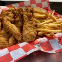 5 Pieces Tenders · Served with your choice of chips or fries