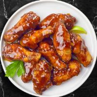 Bbq Wings · Classic bone-in or boneless wings oven-baked, cooked to order perfectly crisp, tossed in our...