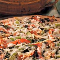 Soprano’S Super Combo (12'') · Pepperoni, sausage, mushroom, ham, Canadian bacon, black olives, green peppers and onions.