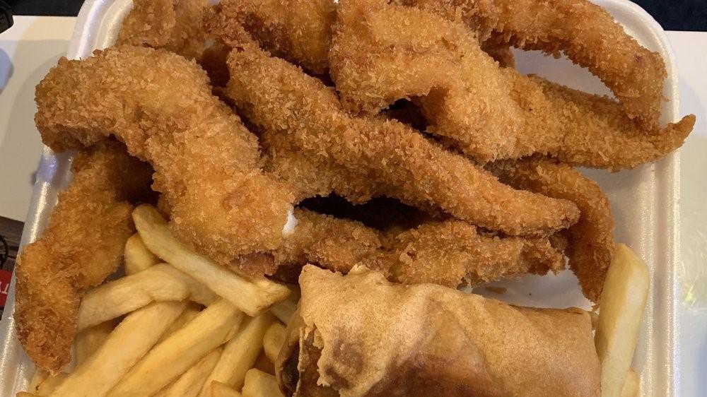 Catfish Platter · Catfish, It's Served With Shrimp Fried Rice Or French Fries.