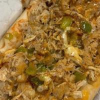 Buffalo Chicken Philly Cheesesteak With Peppers Onions And Buffalo Sauce (8Oz Of Meat On A 10In Amoroso Roll · 