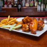 6 Saloon Wings · Choose your wing sauce: Garlic Parm, Spicy BBQ, Buffalo, Cilantro Chipotle Honey Lime, Lemon...