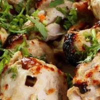 Murg Malai Chicken · Boneless chicken breast pieces marinated in yogurt & spices and grilled in Tandoor oven.