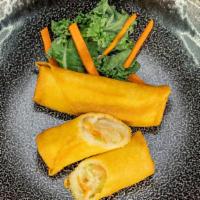 Spring Roll · 2 pieces. Deep fried vegetable spring roll.