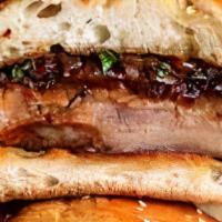 Pork Rib Sandwich Dinner · Comes with 2 sides.