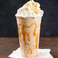Caramel  Frappuccino  (Large) · A beautiful blend of espresso, caramel, milk, vanilla powder, and ice.
