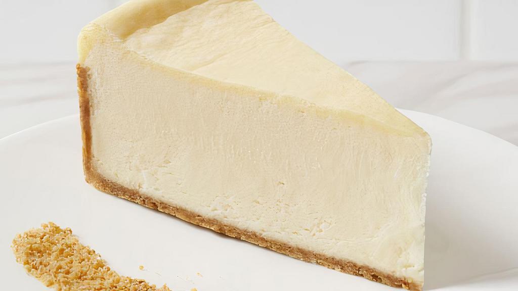 Cheesecake · New York style cheesecake on top of graham cracker crust. Served plain.