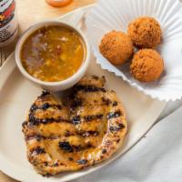 Grilled Chicken Plate · Fresh chicken breast filet, seasoned and grilled to perfection.