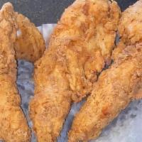 Chicken Strips · Grilled, Naked or Classic Fried? Sauce: Buffalo, Barbeque, Lemon Pepper.