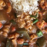 Crawfish Sidney Plate  · Crawfish etoufee (smothered), our blend of seasonings, vegetables and white rice.
