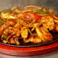  Chicken Fajitas For Two · Chicken grilled with onions, peppers and tomatoes.